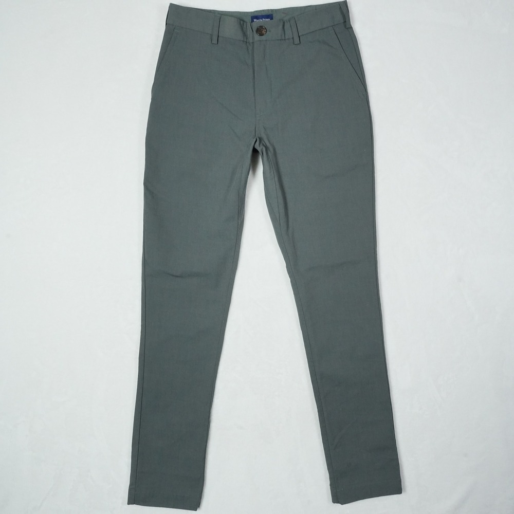 Wool & Prince Chino Pants Mens 28x32 Sage Grey Merino Wool Cordura Slim Fit